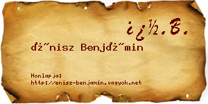 Énisz Benjámin névjegykártya
